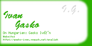 ivan gasko business card